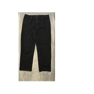 Calvin Klein Women’s Black Straight Leg Jeans 35x28 Stretch 12